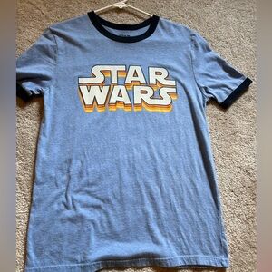 Vintage Star Wars Short sleeve T-shirt Small Blue Great condition
